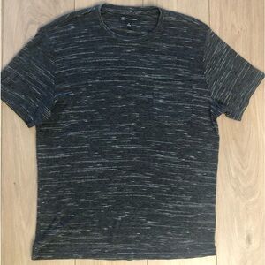 Men’s black and white mesh shirt. Size medium